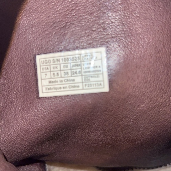 UGG Boots Australia Cottage Eyelet Brown Suede Leather Zip Up Shoes  sz 7 - Picture 10 of 10